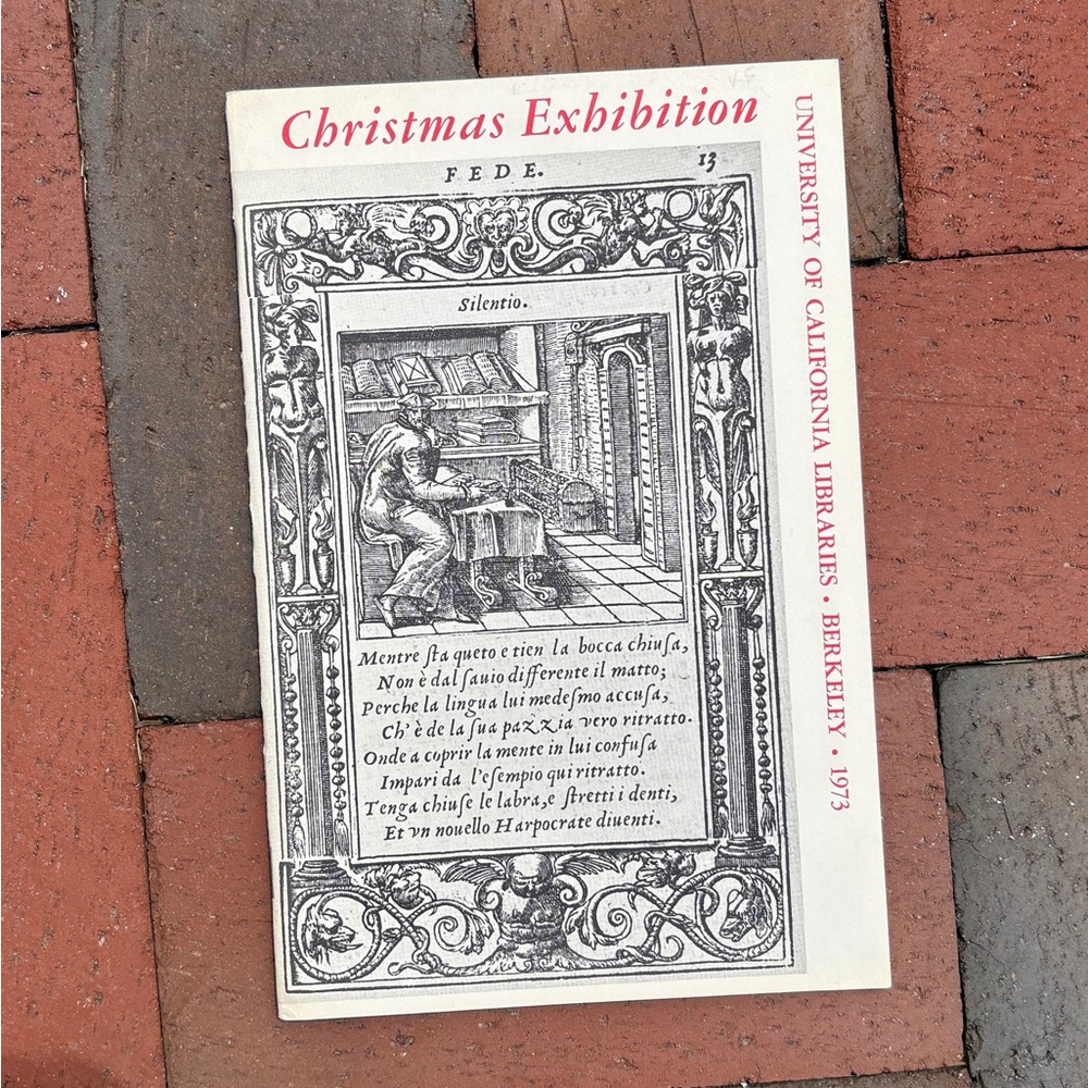 1973 Christmas Exhibition University of California Libraries Berkeley Library